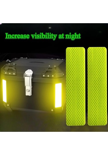 4 Adet Yansıtıcı Şeritler Gece Güvenlik Uyarı Motosiklet
