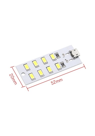 1 Adet Aydınlatma Paneli Mobil Işık 430ma 470ma 5730 Smd 5v, Seçenekler: 12 Led