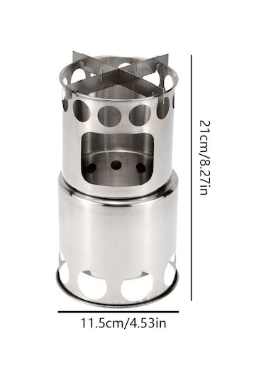 Padalink "lixada Paslanmaz Çelik Kamp Ocağı - Hafif, Çevreci Ve Dayanıklı" Gümüş