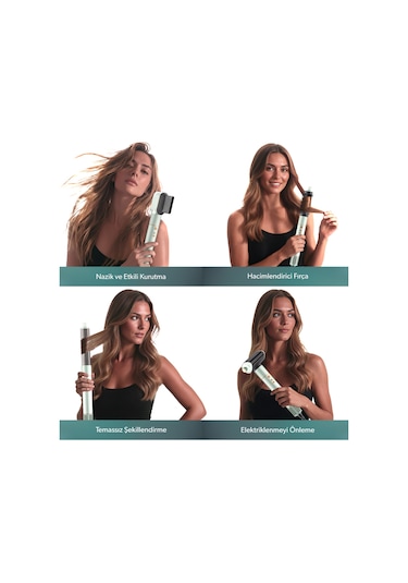 Homend Hairmony 4606h Plus Saç Kurutma ve Şekillendirme Seti Su Yeşili