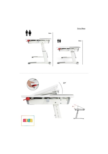 Sirius Simple Yükseklik Ve Eğim Ayarlı, Bilgisayar Ve Ofis Masası, Modern Ekru Çalışma Masası Gri Gri Sirius Simple Yükseklik Ve Eğim Ayarlı, Bilgisayar Ve Ofis Masası, Modern Ekru Çalışma Masası Gri Gri