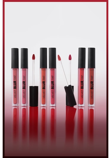 Note Cosmetics Velvet Blur Tint Kadife Bitişli Nemlendirici Mat Ruj - 04 Rust Red - Pembe