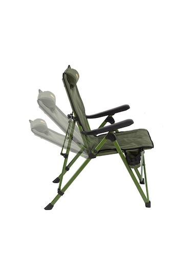 Funky Chaırs Comfort 3 Kademeli Katlanabilir Kamp Sandalyesi - Haki