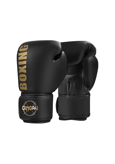 Moveevo Taekwondo, Kickboks Ve Boks İçin Çocuk Ve Yetişkinler İçin 6oz Siyah Altın Eldivenler Çok Renkli