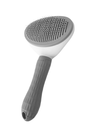 Markapet Kendini Temizleyen Tuşlu Kedi Köpek Tarağı Gri 10 x 20 CM