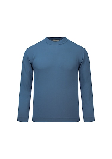 Hatemoğlu İndigo Regular Fit Yarım Balıkçı Yaka Rayon Kazak 2977637 Indigo