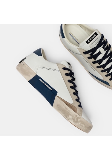 White Sneaker Erkek 190003pp8.10 Crime London Dıstressed Lo Beyaz