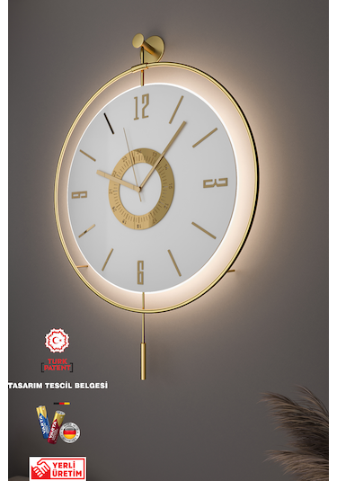 MetaQuartz Aksesuar Orta Boy 38 x 58 CM İskandinav Kristal Gold-Abs Göbek Gold