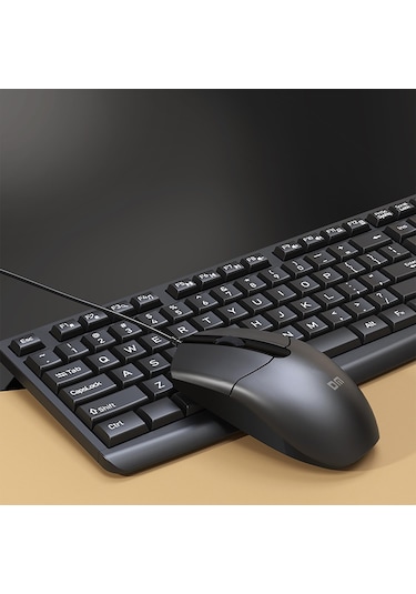DM K11 USB Kablolu İngilizce Q Klavye ve Mouse Seti