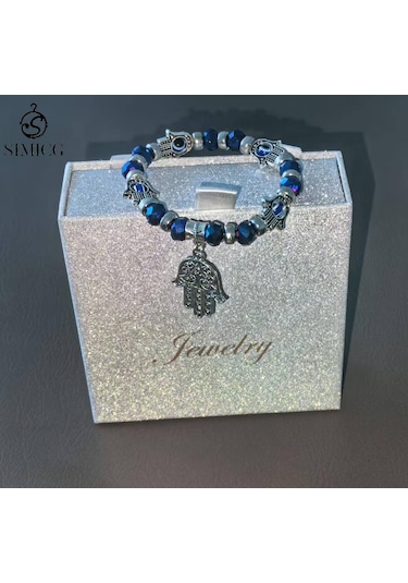 Hamsa Eli Bileklik Mavi