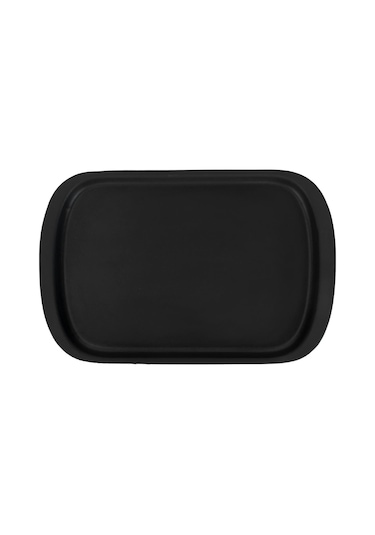 Lava Döküm Dikdörtgen Servis Tabağı Ölçü 32x20cm.-bordo Bordo