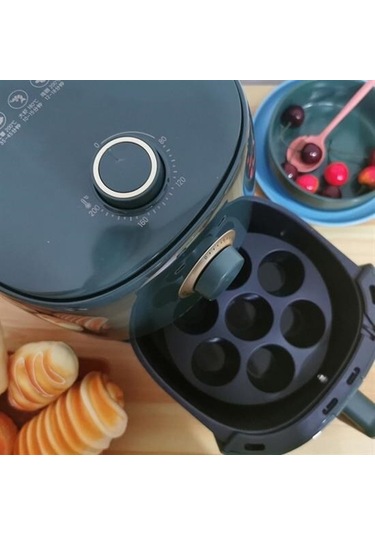 9066442007893drvs1 - Buffer 7 Gözlü Silikon Çok Amaçlı Airfryer Muffin Cupcake Kek Ve Çörek Pişirme Kalıbı