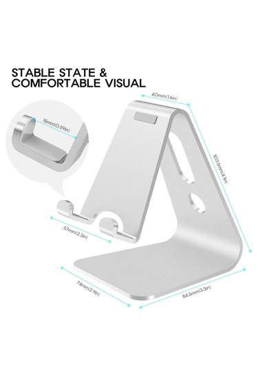 Alüminyum Alaşımlı Cep Telefonu Standı Tutucusu