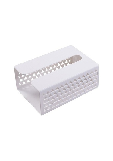 Ulzyvf Yapışkanlı Raf Organizatörü Plastik Peçete Kutusu Mutfak Duvara Monte Depolama Beyaz Beyaz