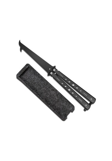 Emniyet Çekiçli Katlanır Taş Kaldırma Kancası Taşınabilir Araç Lastiği Temizleme Aleti Seti - Siyah