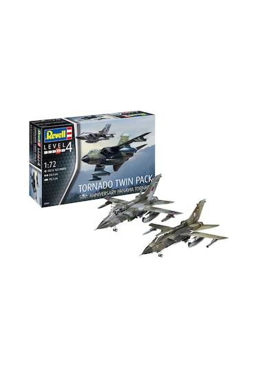 Revell Maket Model Kit Uçak Tornado Twin Pack 50.yıl Özel Panavia Tornado 3801