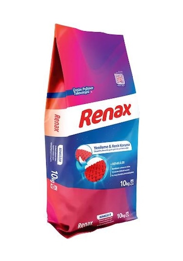 Renax Matik Renkliler için Toz Çamaşır Deterjanı 10 KG