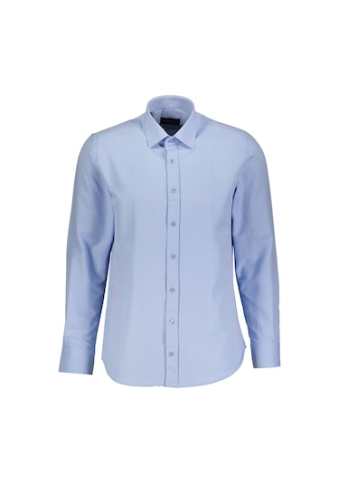 Finesuits Erkek Oxford Gömlek 2422103012.oxs Mavi