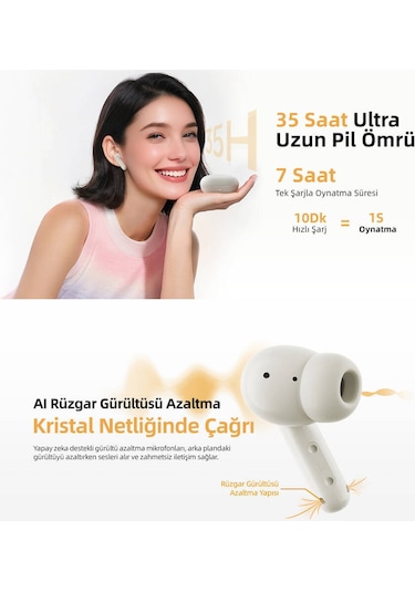 Qcy Buds T43 Bluetooth 5.3 Kulak İçi Kulaklık