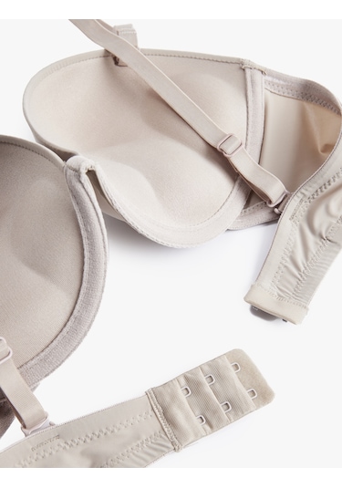 Koton Rahat Kalıp Ekstra Dolgulu Destekli Sütyen Bej 6wlk10006mk Ekru