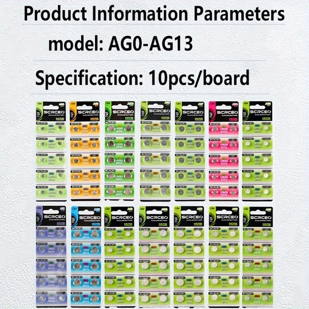 Lumaworld 10 Adet Ag7 Lr927 Düğme Pil Yüksek Kapasiteli Saat Elektronik