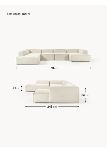 Most Mollis Pro 5 Modül Sol Köşe Koltuk 01 Kırık Beyaz Keten Kuma