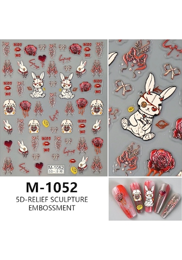 Nail Art Etiketler Çıkartmaları 5d Kabartmalı Kendinden Yapışkanlı Karikatür Çiçek Kelebek Yıldız Tırnak Çıkartmaları Neo Krom