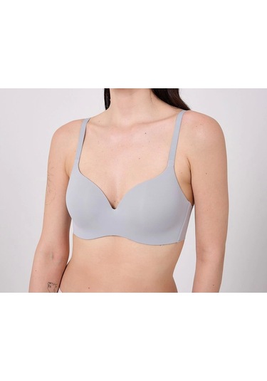 Freshness Msf02 Geniş Sırt Kuşaklı Lazer Kesim Sütyen Gri