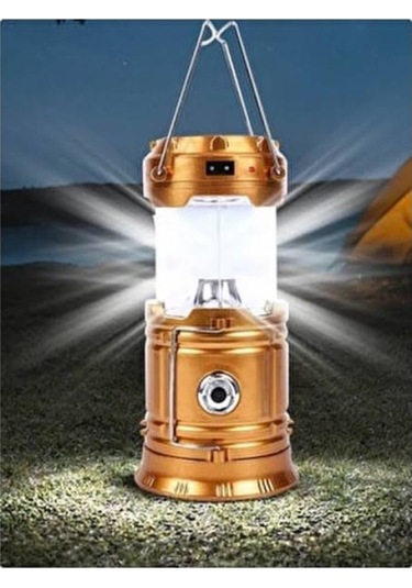 Atabayonline Güneş Enerjili Çok Fonksiyonlu Kamp Feneri Kamp Mavi