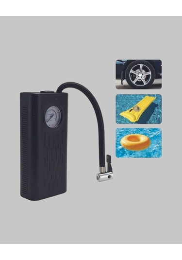 Bfs Elektrikli Hava Kompresörü Type-c Usb Şarjlı Çok Fonksiyonlu Lastik Pompası