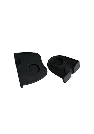 Geeksen Kaymaksız Silikon Kahve Presleme Matı - Profesyonel Barista İçin Anti-kaygan Masa Üstü Matı S Boy Siyah