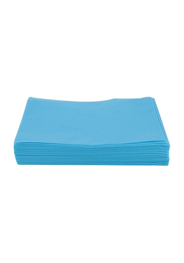 Suntek 10 Adet Çarşaf Delikli Masaj Masa Örtüleri Dövme Mavi