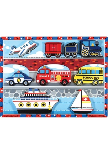 Melissa And Doug Ahşap Tombul Yapboz Araçlar