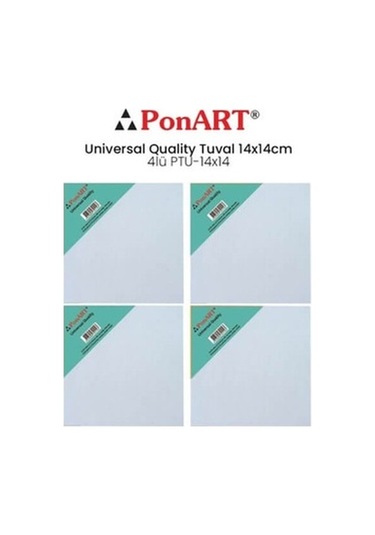 Ponart Universal Seri Tuval 14X14 Cm.4'Lü
