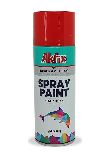 Akfix Akrilik Sprey Boya 400Ml Parlak Kırmızı