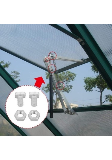 Guangdong Spirit Bahçe Malzemelerı-100 X Vida 100 X Somun-gümüş 6208