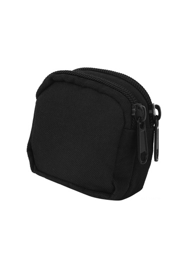 Geeksen Siyah Çift Cüzdanlı Nylon Su Geçirmez Outdoor Molle Sistemi Çok Amaçlı Taşınabilir Unisex Saklama Çantası Siyah