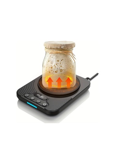 Willowhaven Siyah Ekmek Fermentasyon Isıtıcısı - 37.7 C Hassas Sıcaklık Kontrollü Usb Şarjlı 12 Saat Zamanlayıcı