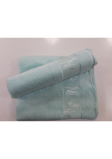 Romans Bambu 2Li Banyo Havlu Takımı Su Yeşili/Mint