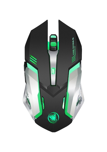 Geeroyoo Hxsj Kablosuz Oyun Faresi - 2400 Dpı, 7 Renkli Aydınlatma, Şarj Edilebilir, Ergonomik Tasarım 001