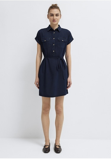 Mavi - Barbara Gold Klasik Rinse Jean Elbise 130548-a3894 Lacivert
