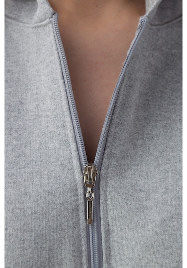 Modagen Unisex Gri Oversize Hırka Gri