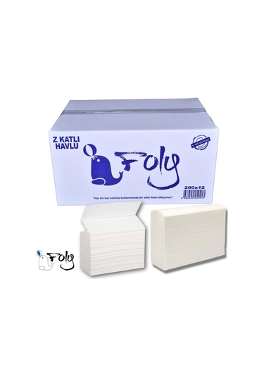 Foly Profesyonel Soft Z Katlı Havlu 12 x 200'lü