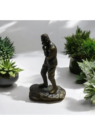 Atatürk Büstü - Bronz Görünümlü - Özel Tasarım Atatürk Biblosu