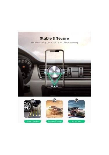 Joyhub Araç Telefonu Montajı Araç Havalandırması Yerçekimi Montajı İphone Galaxy Redmi Huawei İle Uyumlu Uzay Grisi Vantuzlu 353cj3