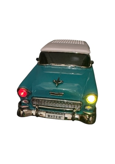 Wster Chevrolet Ws-1955bt Belair 1955 Model Araba Bluetooth Hoparlör Turkuaz Turkuaz