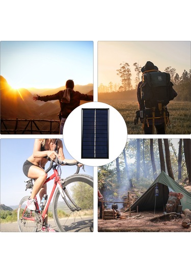 Konesam 1w 6v Usb Güneş Paneli - Taşınabilir Şarj Cihazı, Power Bank Ve Telefonlar İçin Su Geçirmez Solar Şarj Aleti