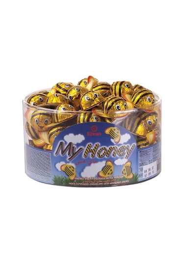 Elvan Arı Maya Fındık Krema Dolgulu Sütlü Kokolin Çikolata 100'lü