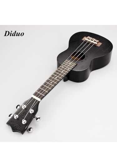Masif Maun Ağacı Siyah Renk Karma Markalı Concert Boy Ukulele