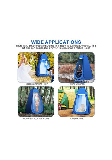 Otomatik Kamp Giyinme Çadırı Beyaz